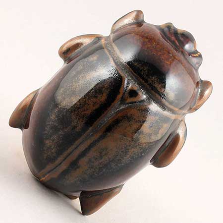 Taisto Kaasinen Arabia Upsala-Ekeby Figurine Beetle, length 12 cm