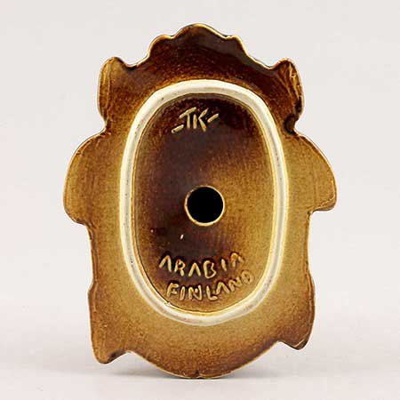 Taisto Kaasinen Arabia Upsala-Ekeby Figurine The lower side of a Arabia figurine