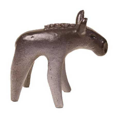 Taisto Kaasinen Arabia Upsala-Ekeby Figurine Älgkalv (Moose Calf), 1960, model 6057, length 15 cm