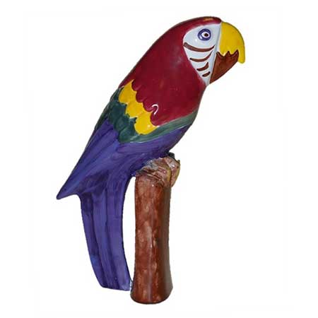 Taisto Kaasinen Arabia Upsala-Ekeby Figurine Papegoja (Parrot), 1960, model 6070, length 18 cm
