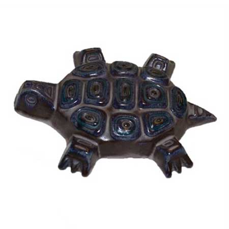 Taisto Kaasinen Arabia Upsala-Ekeby Figurine Sköldpadda (Turtle), 1960, model 6072, length 21 cm
