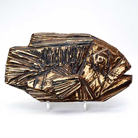 Taisto Kaasinen Arabia Wall Plaque Fish, width 35 cm