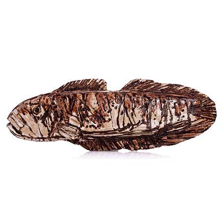Taisto Kaasinen Arabia Wall Plaque Fish, width 57 cm