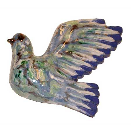 Taisto Kaasinen Upsala-Ekeby Wall Plaque Duva (Dove), 1953, model 6001, length 30 cm