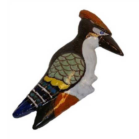 Taisto Kaasinen Upsala-Ekeby Wall Plaque Fågel (Bird), 1959, model 6050, height 40 cm