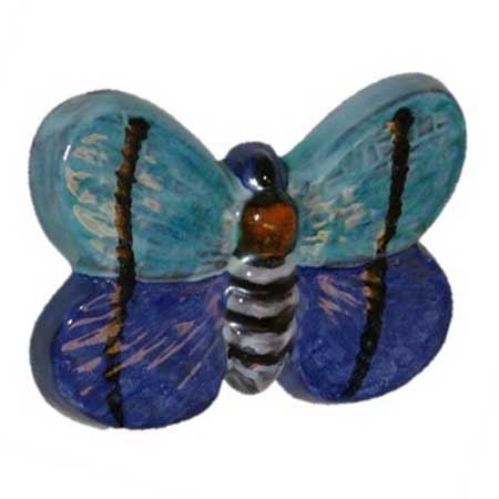 Taisto Kaasinen Upsala-Ekeby Wall Plaque Fjäril (Butterfly), 1959, model 6054, length 13 cm