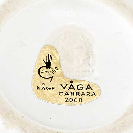 Wilhelm Kåge Gustavsberg Våga The lower side of a Våga object