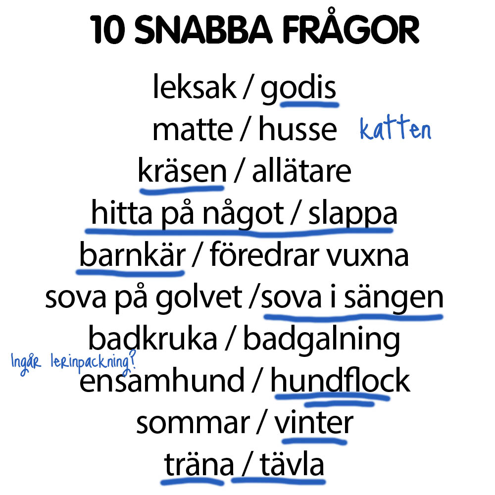 Snabba frågor Cleo