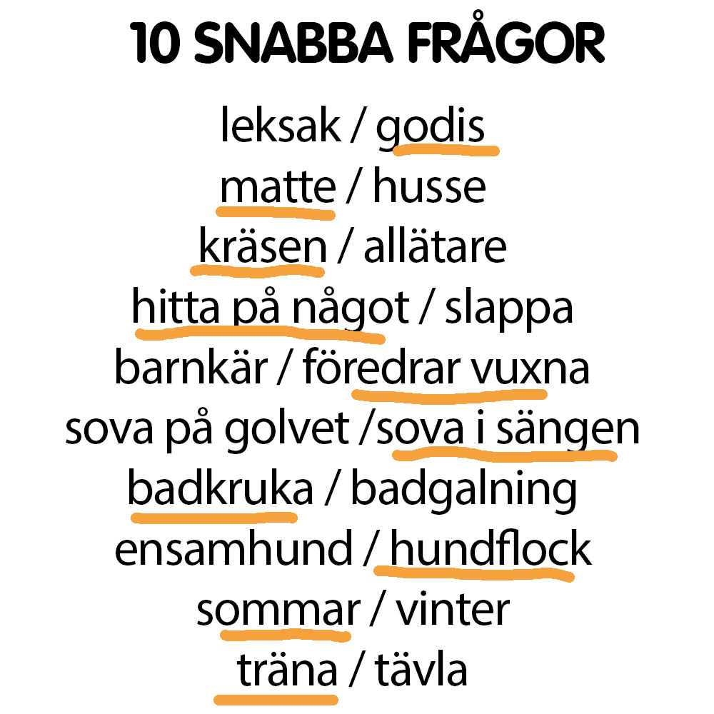 Snabba frågor Esther o Alvin