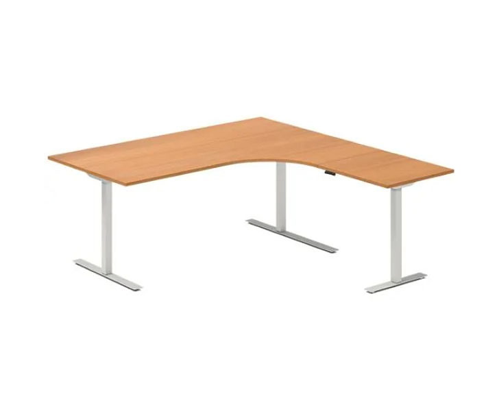 Höj och sänkbart hörn skrivbord DNA – 1800 x 1800/2000/2200