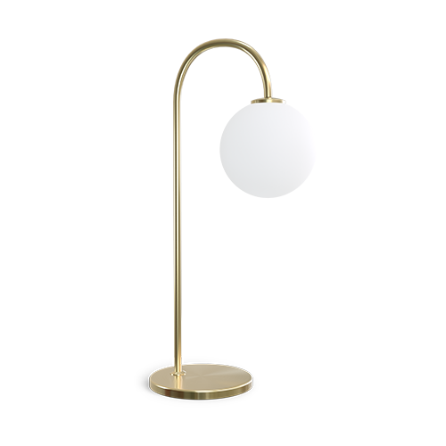 Ballon bordslampa, svart eller mässing, G9 dimbar