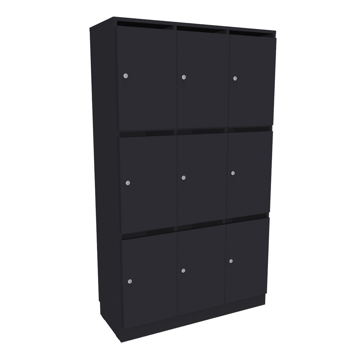 Personalskåp – 9 fack med postfack 1000x420x1725 mm