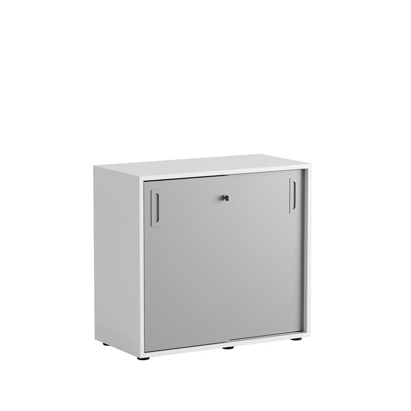 Småland Skjutdörrsskåp med plastfötter – 80 cm x 73,5 cm