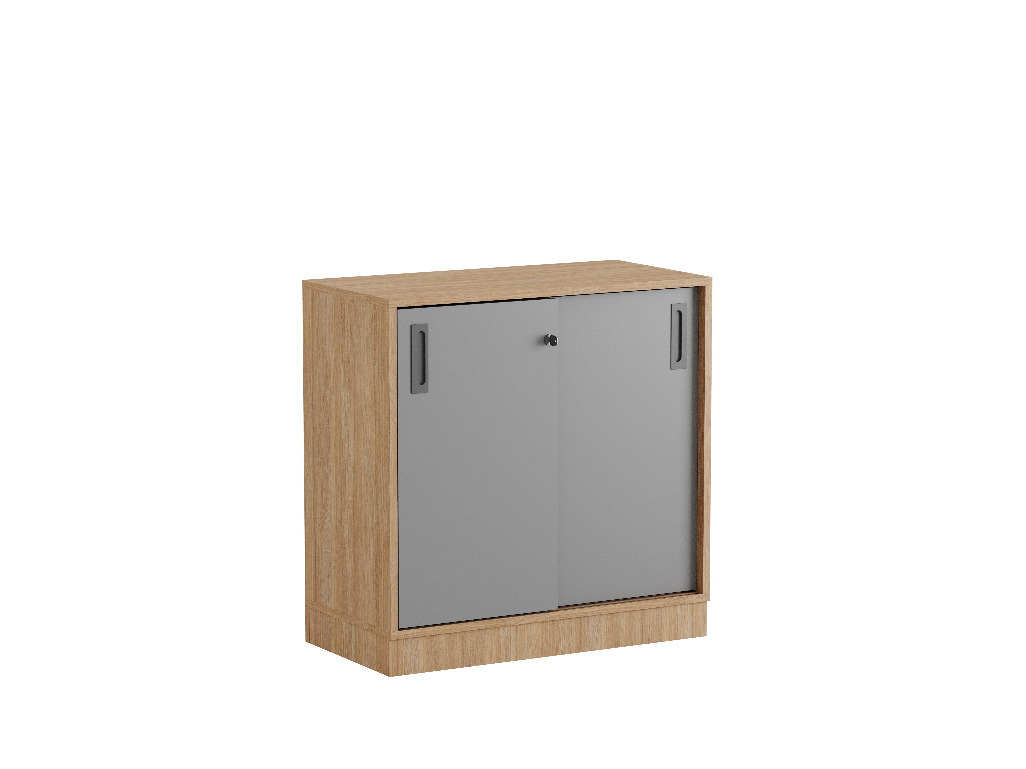 Småland Skjutdörrskåp ek med sockel – 80 cm x 80 cm