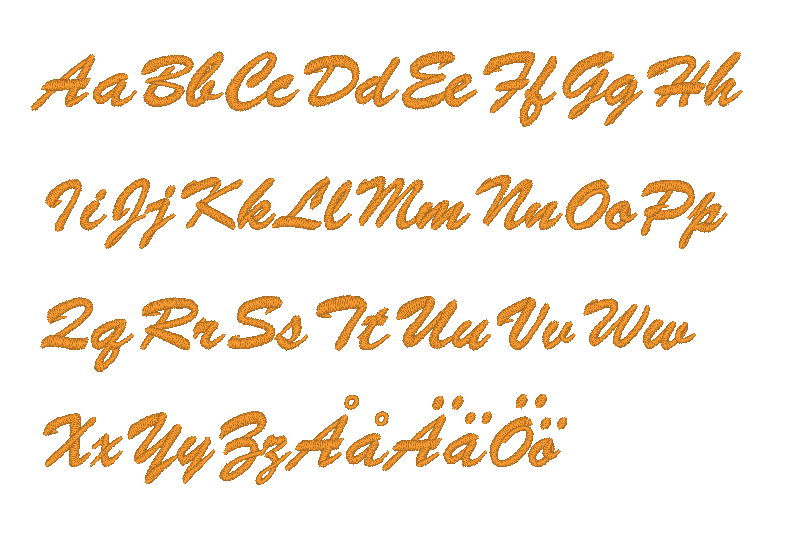 typsnitt brodyr 23. Script 2
