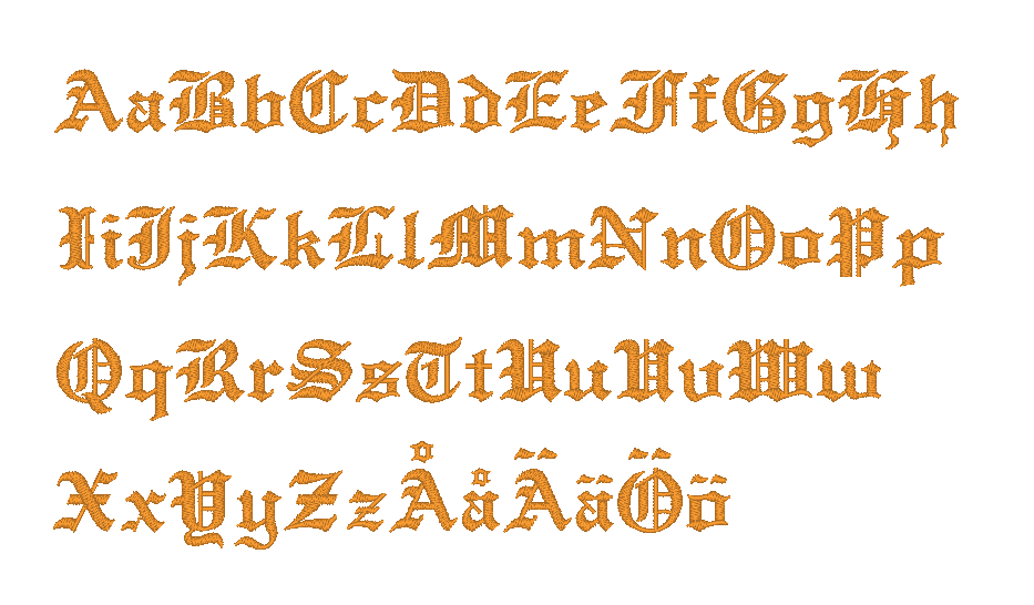 typsnitt brodyr 24. Gothic
