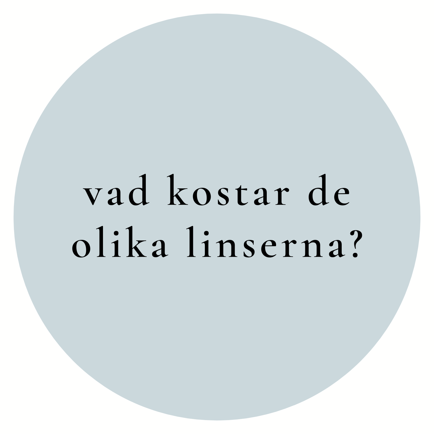 Vad kostar de olika linserna