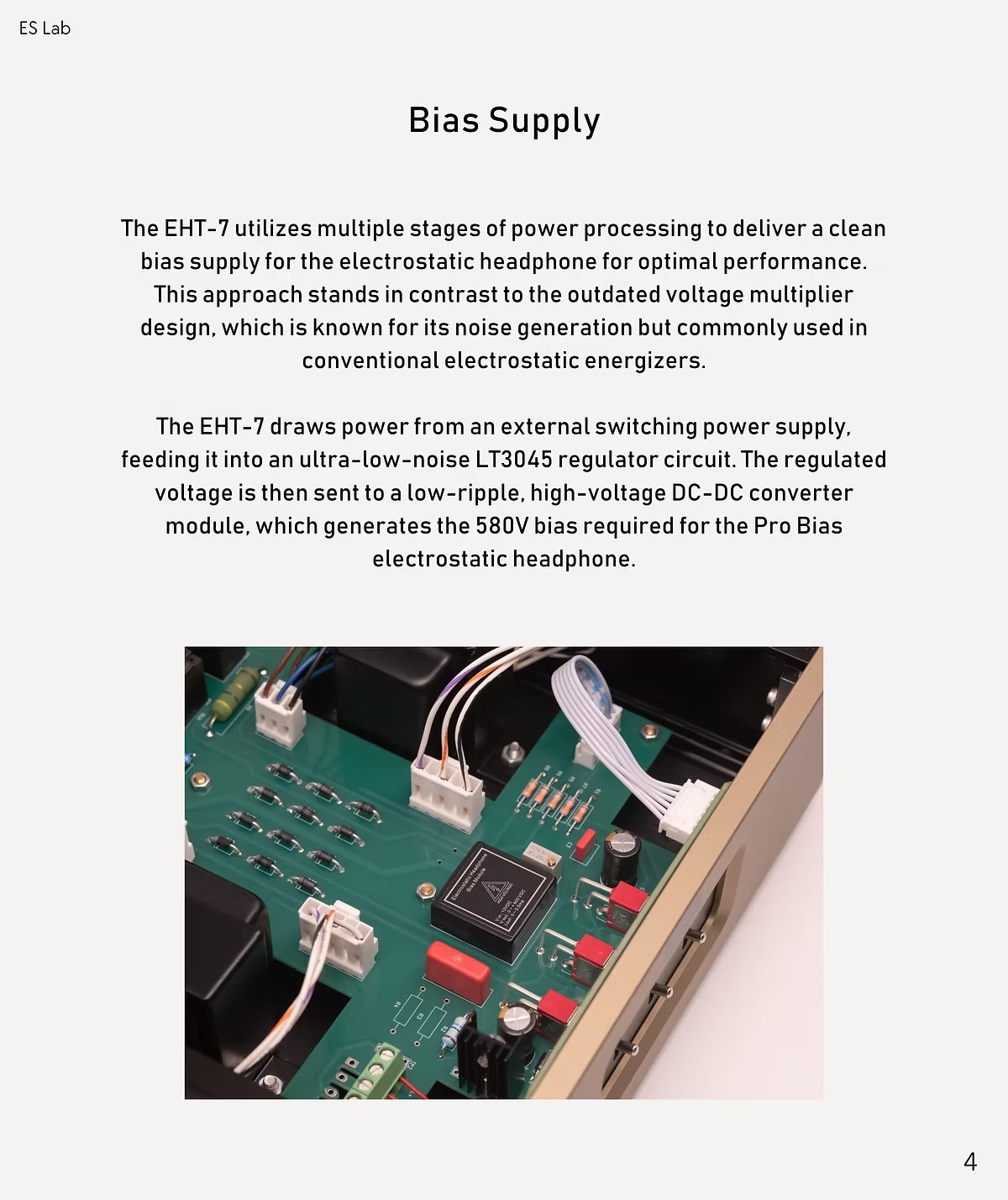 ES Lab EHT‑7 Electrostatic Headphone Energizer