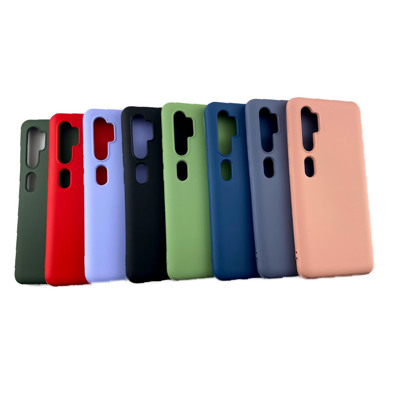 mi note 10 silikon mikrofiber skal