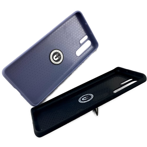 P30 pro silikon mikrofiber skal med ringhållare