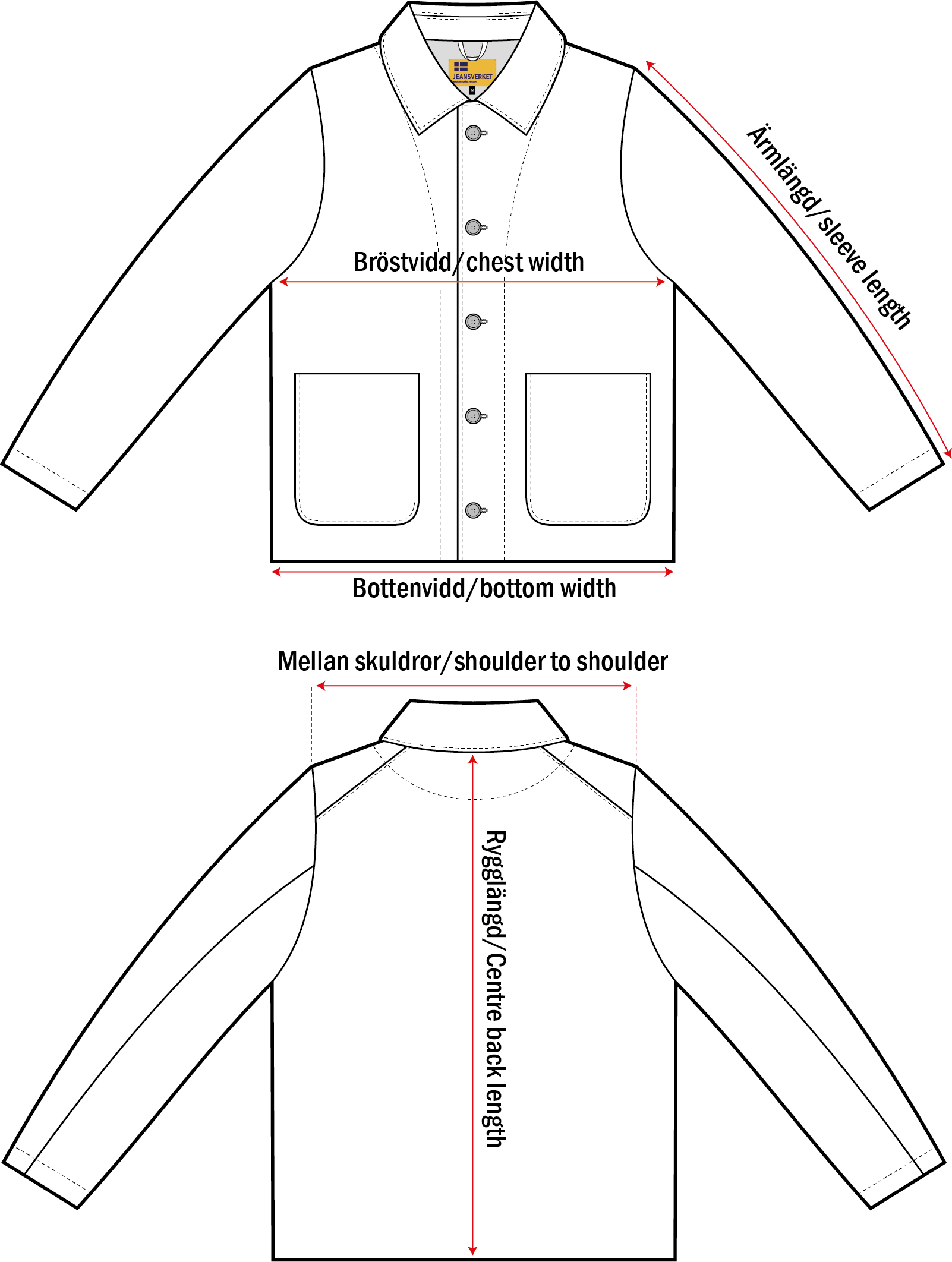 mesurements Epaulette